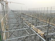 北京地鐵19號(hào)線(xiàn)：盤(pán)扣式腳手架