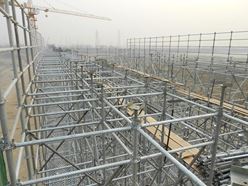 北京地鐵19號(hào)線：盤扣式腳手架